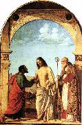 CIMA da Conegliano The Incredulity of St. Thomas with St. Magno Vescovo fg painting